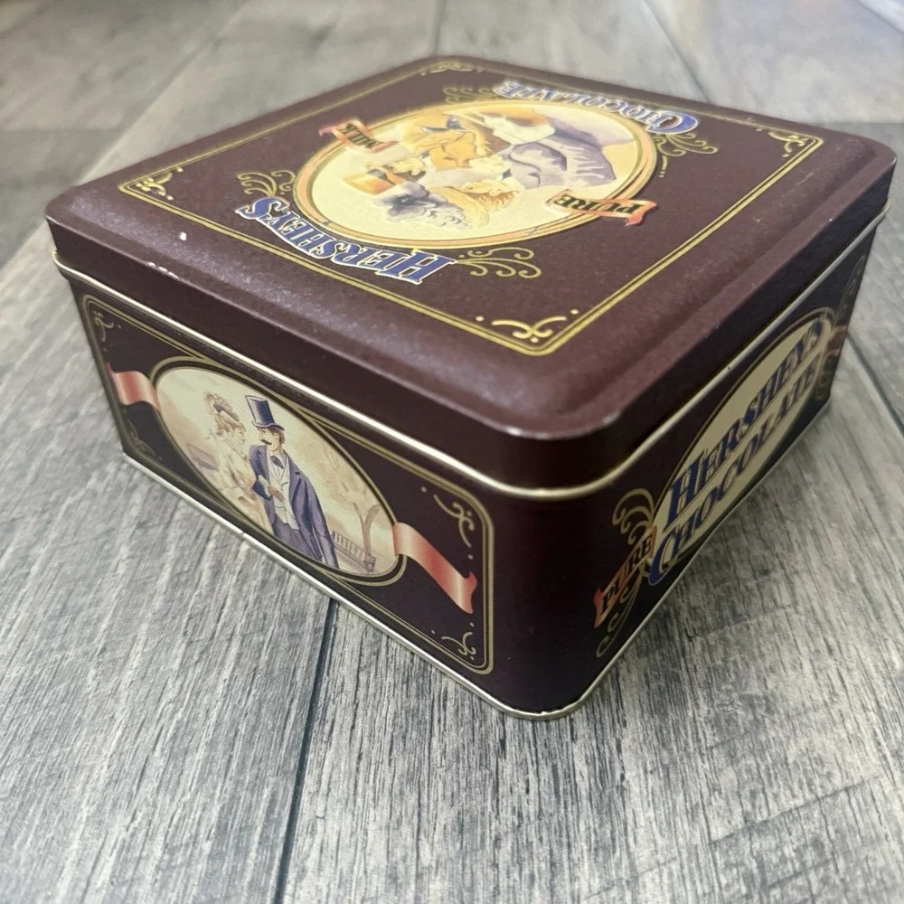 1995 Hershey's Pure Milk‎ Chocolate Vintage Edition #4 Metal Candy Tin Canister